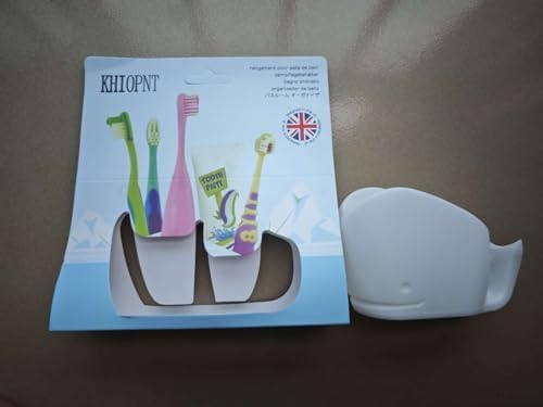 Cute Whale Toothbrush Holder for Kids Silicon Organiser