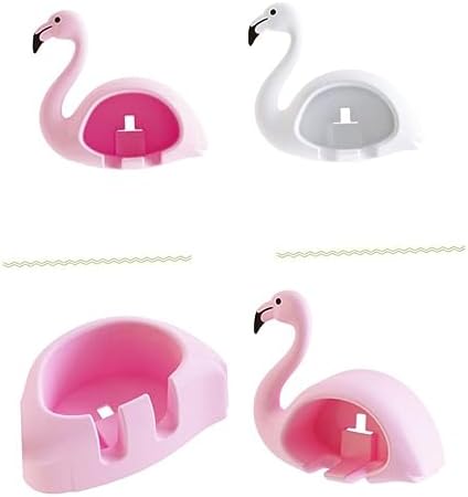 Garneck Wall Toothbrush Holder Flamingo Design