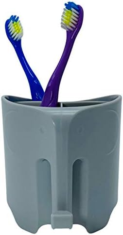 Cute Elephant Toothbrush Holder for Kids Adults Purple