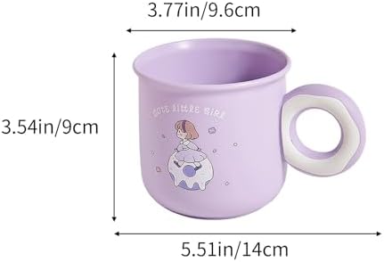 Cute Toothbrush Holder Cup with Donut Handle