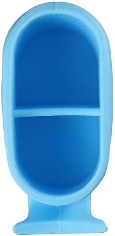 Cute Silicone Whale Toothbrush Holder for Kids - Blue