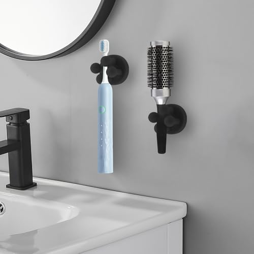 6-Piece Silicone Self-Adhesive Toothbrush Razor Holders Bathroom Kitchen Organizer