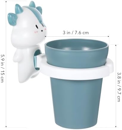 Amosfun Toothbrush Holder Wall-Mounted Durable Cute for Kids