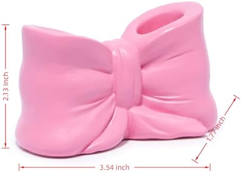 Cute Bowtie Holder Multifunctional Nightstand Organizer for Toothbrushes Pens