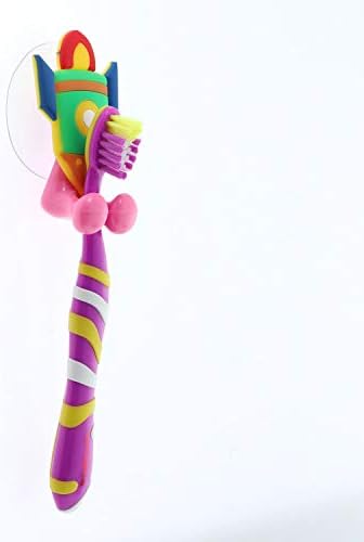 Rocket Suction Toothbrush Holder Pink