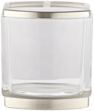 H Halston Heavy Weight Glass Toothbrush Holder
