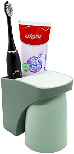 Vivid Magnetic Toothbrush Holder Space-Saving Wall-Mounted Organizer for Bathroom