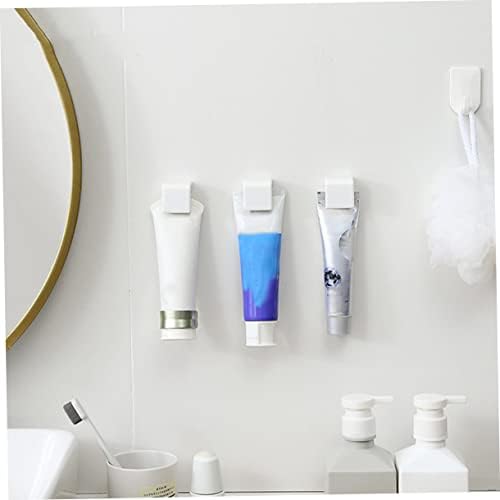 TOPPERFUNBathroom Toothpaste Wall Holder White