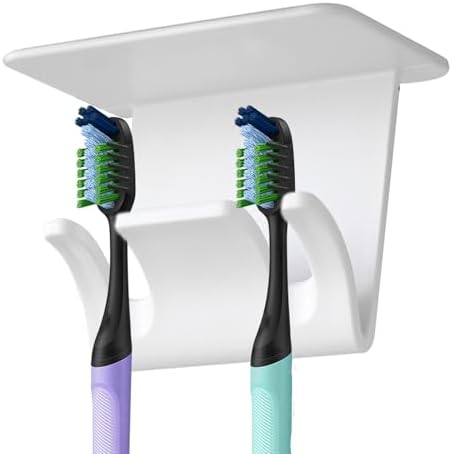 Self-Adhesive Toothbrush Holder for Bathroom