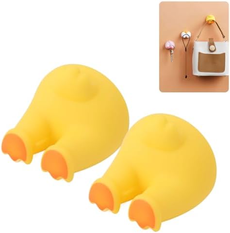Kids Duck Tail Toothbrush Holder Cartoon Animal Wall Mount Hook
