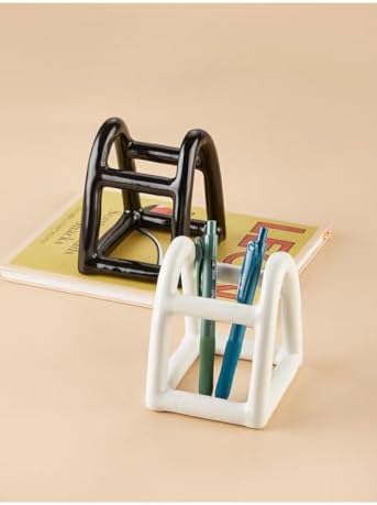 Handmade Ceramic_holder Stand for Toothbrushes Makeup brushes pens