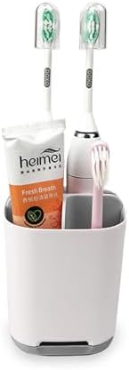 3 Slot Toothbrush Organizer With Detachable Dividers