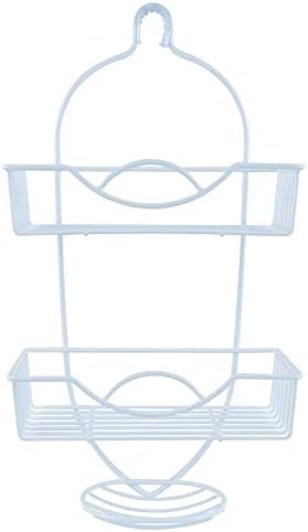 Bath Bliss 4010-WHT Rainbow Style Shower Caddy