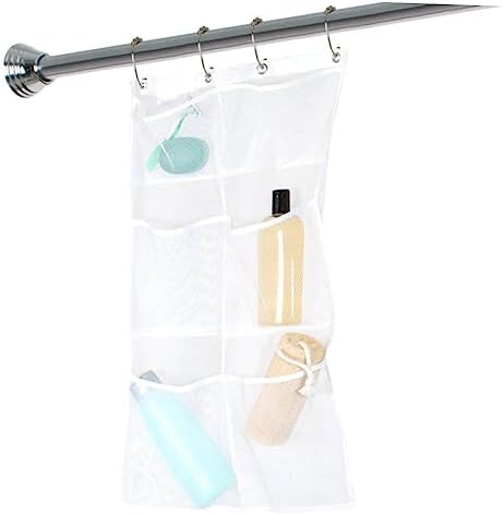 Hanging Mesh Shower Organizer Bag for Shampoo Conditioner and Toys
