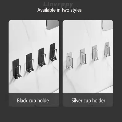 Compact Wall-Mounted Toothbrush Toothpaste Holder