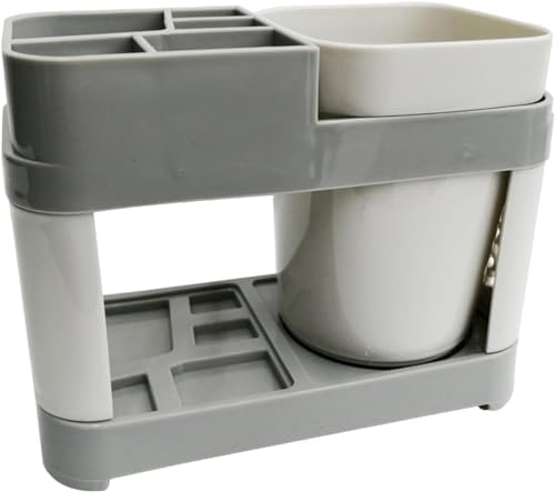Space-Saving Acrylic Toothbrush Holder for Bathrooms