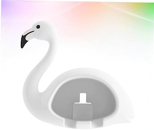 Flamingo Toothbrush Holder for Two Easy Suction Wall Toothbrush Case
