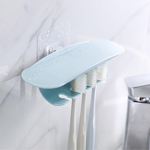 Compact Suction-Cup Toothbrush Holder