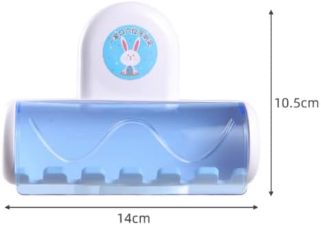 Nobu 6-Pack Suction-Cup Toothbrush Holder Set 6 Toothbrushes Easy to Use