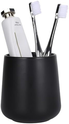 Sturdy Ceramic Toothbrush Holder for Bathroom More