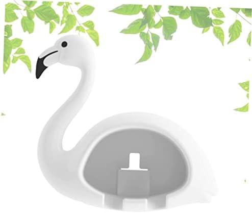Flamingo Toothbrush Holder for Two Easy Suction Wall Toothbrush Case