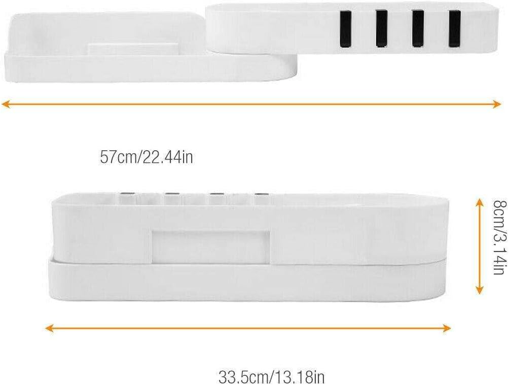 LKOP 2 Tier Plastic Shower Caddy Corner Shelf