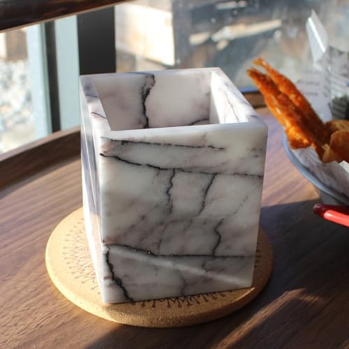 Elegant Natural Marble Toothbrush Holder for Your Bathroom