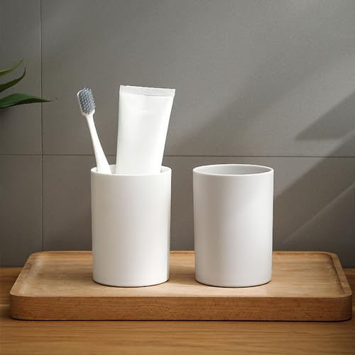 Non-Slip Reusable Toothbrush Cup for Couples