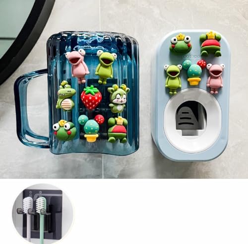Adorable 3-Piece Toothpaste Set for Kids in the Bathroom
