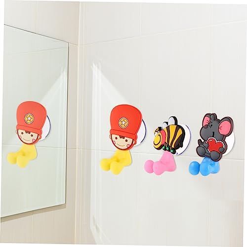 Eco-Friendly Cartoon Suction Cup Toothbrush Holders for Kids