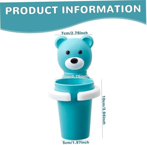 Cute Bear Toothbrush Holder Set for Kids