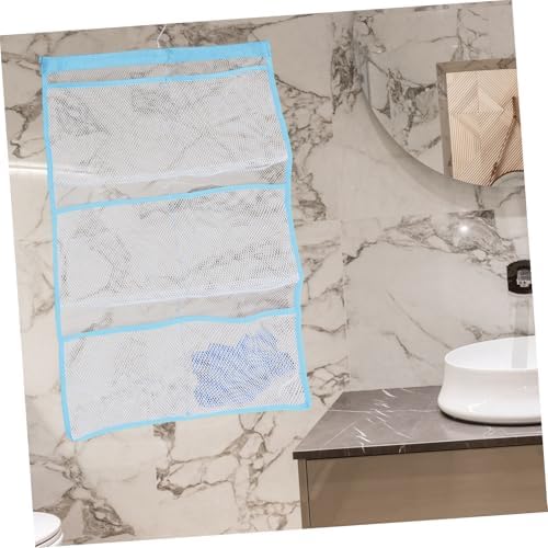 6-Pocket Mesh Over The Door Shower Basket