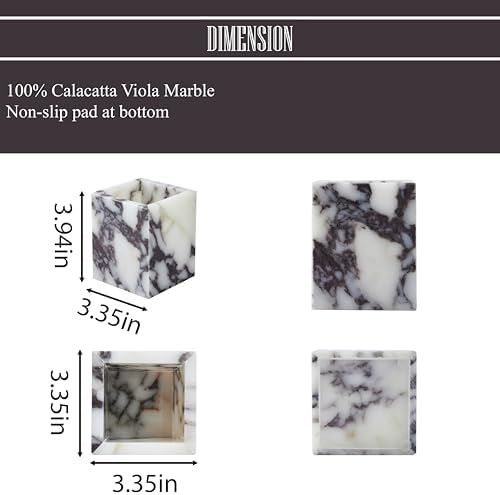Denique Natural Marble Toothbrush Holder