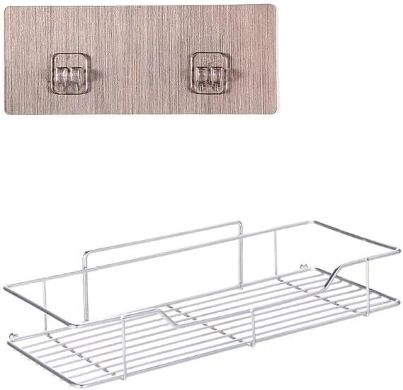 Stainless Steel Shower Caddy Organizer Basket Wall Mount Storage Rack