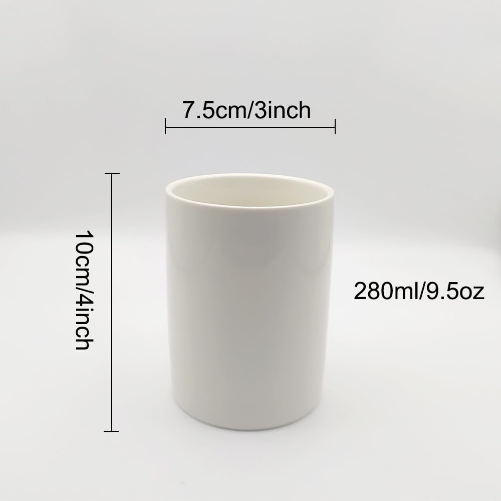 RabyLeo Simple Ceramic Mouthwash Cup Frosted Toothbrush Holder