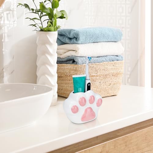 Cute Pink Toothbrush Holder