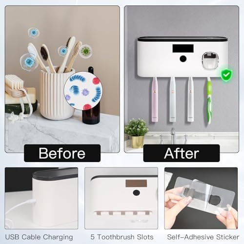 LXIANGN Toothbrush Sterilization Holder for Bathrooms