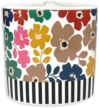 Zahari Home Floral Ceramic Toothbrush Holder