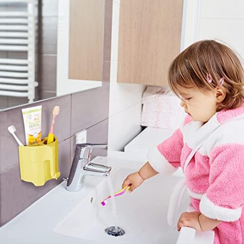 Elephant Toothbrush Holder for Kids with Suction Cup Latex Safety