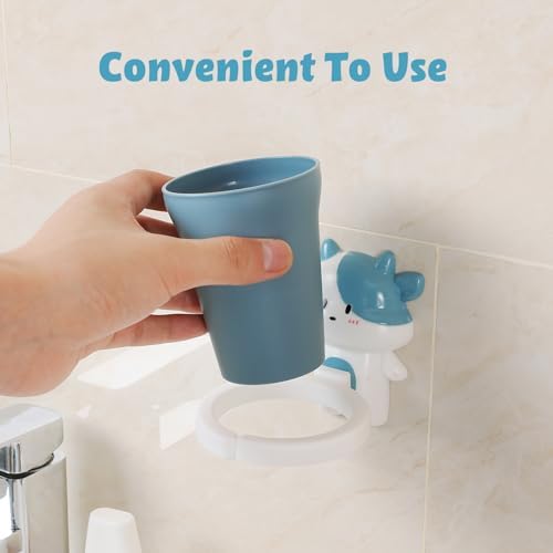 Amosfun Toothbrush Holder Wall-Mounted Durable Cute for Kids