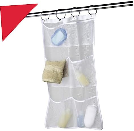 HOOTNEE Mesh Shower Organizer Bag for Bathroom Storage