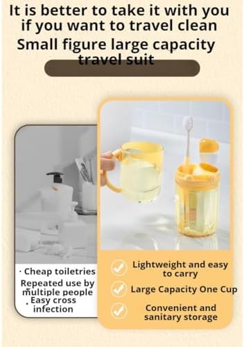 Cute Kids Toothbrush Holder with Travel Cup Green Design