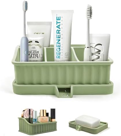 Ayehe Toothbrush Holder with Drainage and 5 Slots