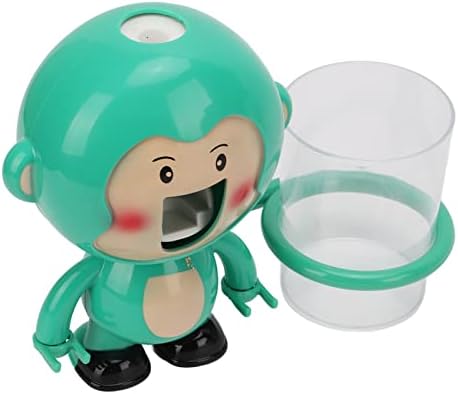 Cutesy Cartoon Monkey Toothbrush Holder Wall-Mounted for Kids