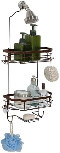 SunnyPoint Bathroom Classic Hanging Over The Shower Head Caddy