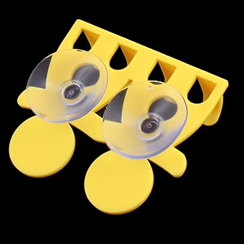 Qtqgoitem Suction Cup Toothbrush Holder Yellow 1