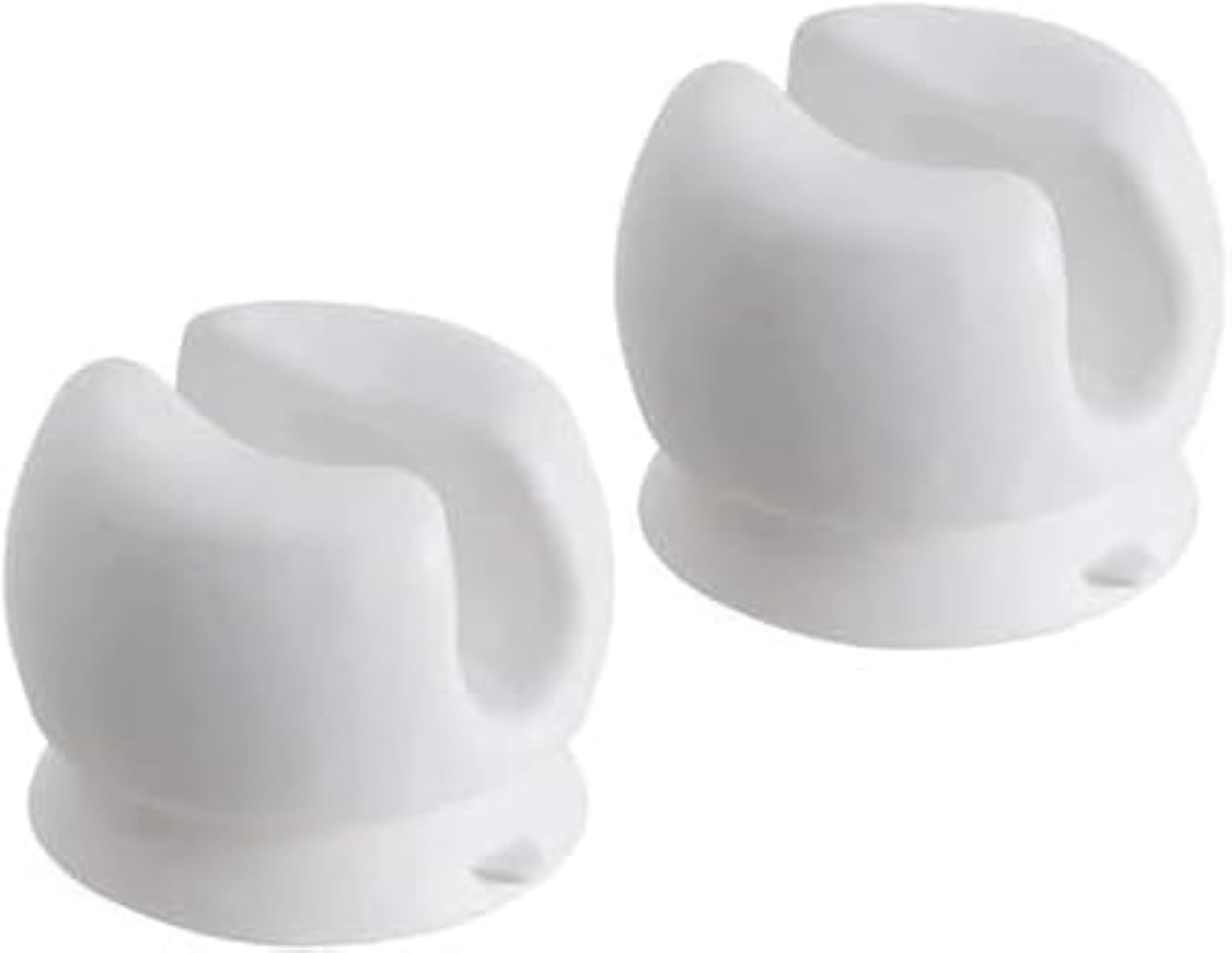 Versatile White Wall-Mounted Toothbrush Holders
