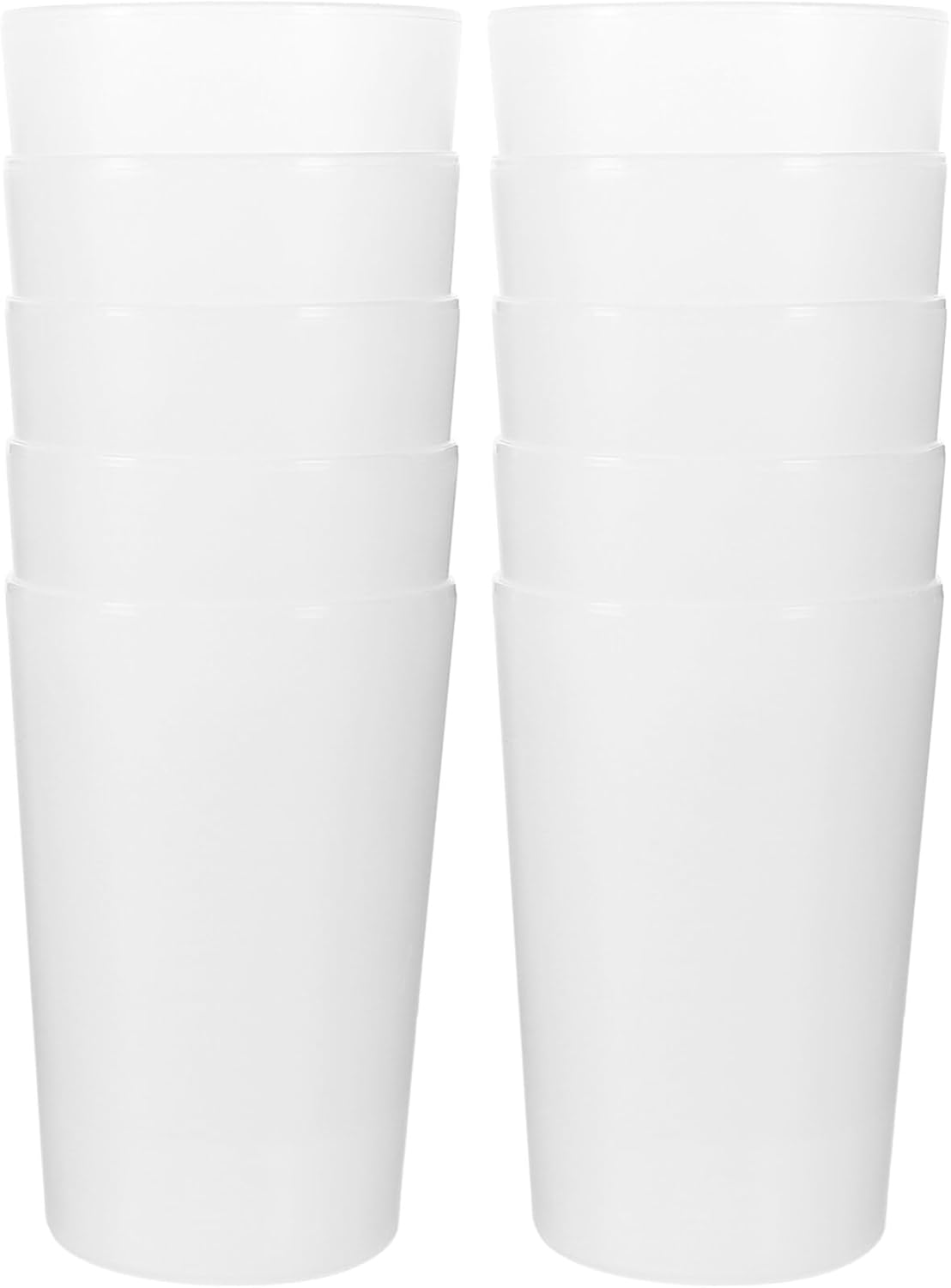 Kichvoe 10-Pack Transparent Toothbrush Cups