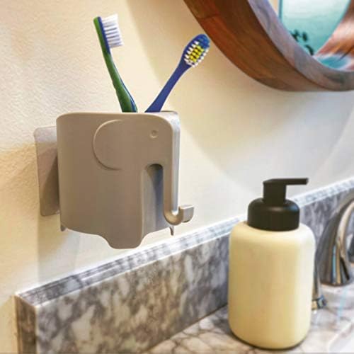 Cute Elephant Toothbrush Holder for Kids Adults Purple