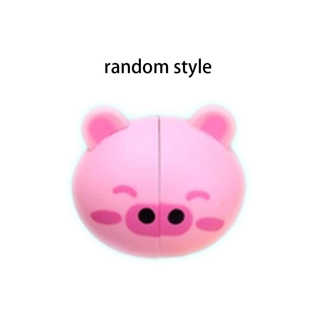 Cartoon Animal Toothbrush Holder with Suction Cups for Kids